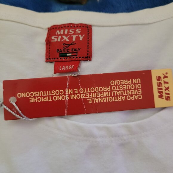 STUNNING SEQUINNED VINTAGE MISS SIXTY LARGE SLEEVELESS TOP - Picture 13 of 14